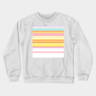 Pretty Stripe Pastels Sunshine Crewneck Sweatshirt